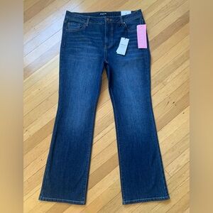 NWT Riviera Blue High Rise Skinny Bootcut Denim Jeans in Size 12P